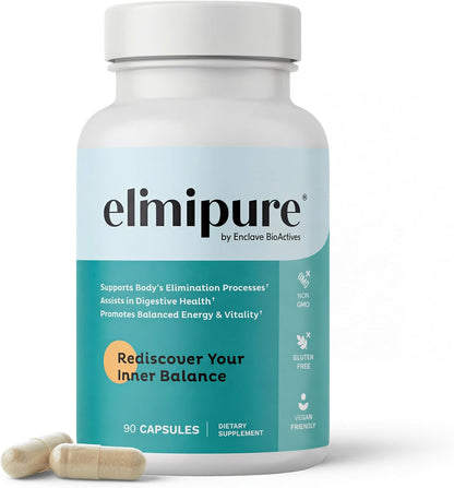 Elimipure Gut Cleanse & Restore Supplement, Regularity Support, 90 Caps