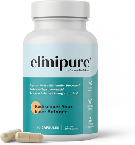 Elimipure Gut Cleanse & Restore Supplement, Regularity Support, 90 Caps